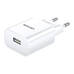 Мережевий зарядний пристрій USAMS T18 Travel Charger 2.1A White (US-CC075)