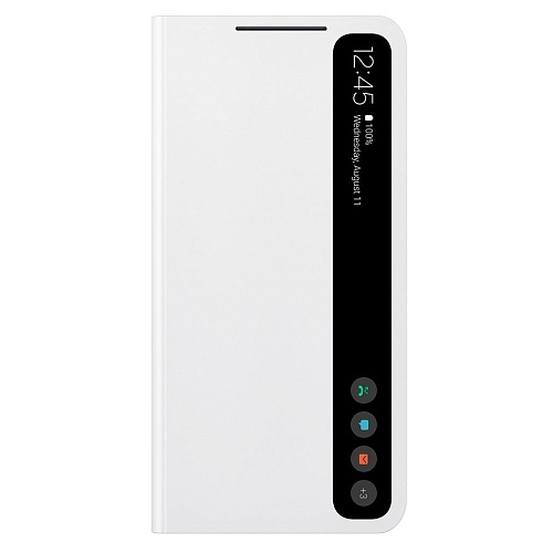 Чехол-книжка Samsung для Galaxy S21 FE (G990) Smart Clear View Cover White (EF-ZG990CWEGRU)