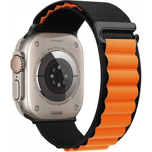 Ремінець Hoco WA20 Alpine Loop Nylon Strap для Apple Watch 38/40/41mm Black Orange - придбати в Дніпрі, Україні: ціна, характеристики | інтернет-магазин TOUCH