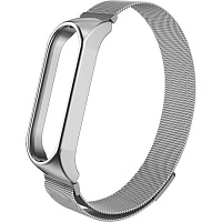Ремешок для фитнес-браслета Xiaomi Mi Band 7 Metal Milanese Magnetic Band Silver Ремешок для фитнес-браслета Xiaomi Mi Band 7 Metal Milanese Magnetic Band Silver