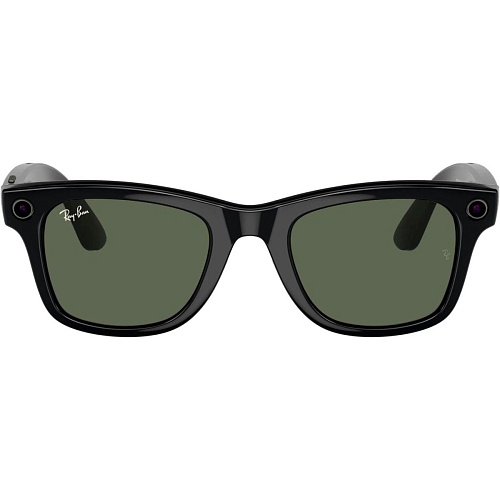 Смарт-очки Ray-Ban Meta Wayfarer Shiny Black Frame Green Lenses (RW4008 601/71 53-22)