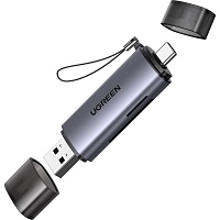 Кардрідер Ugreen CM185 USB-A/USB-C to SD/TF (50706) - придбати в Дніпрі, Україні: ціна, характеристики | інтернет-магазин TOUCH Кардрідер Ugreen CM185 USB-A/USB-C to SD/TF (50706) - придбати в Дніпрі, Україні: ціна, характеристики | інтернет-магазин TOUCH