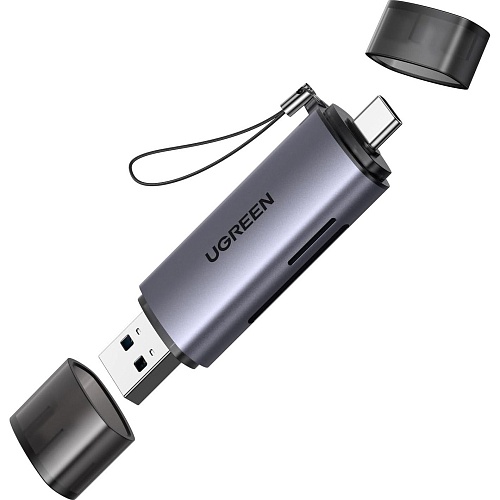 Кардрідер Ugreen CM185 USB-A/USB-C to SD/TF (50706) - придбати в Дніпрі, Україні: ціна, характеристики | інтернет-магазин TOUCH