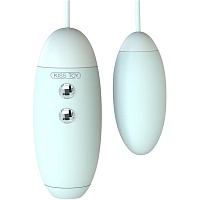 Вакуумный стимулятор с виброяйцом 2 в 1 KissToy Miss VV Cyan (SO3621)