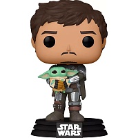 Фигурка Funko Pop! Star Wars: Мандалорец с Грогу 9.6см (54525)