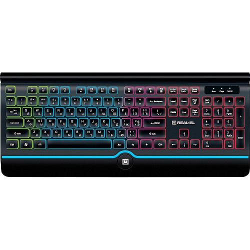 Клавиатура REAL-EL Comfort 8000 Backlit Black (EL123100033)