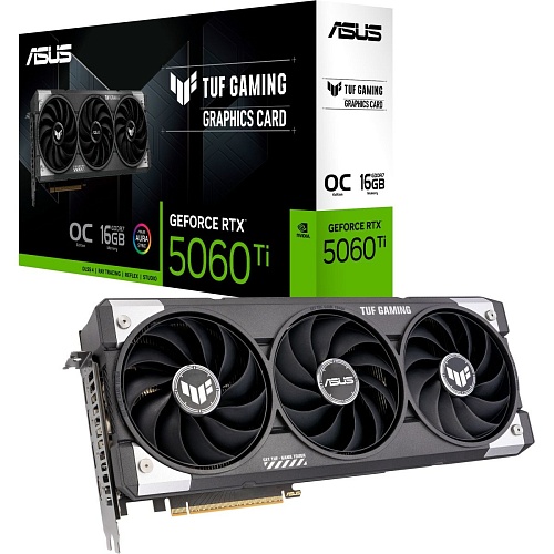 Відеокарта Asus TUF Gaming GeForce RTX 5060 Ti 16GB OC Edition (TUF-RTX5060TI-O16G-GAMING) EU - придбати в Дніпрі, Україні: ціна, характеристики | інтернет-магазин TOUCH