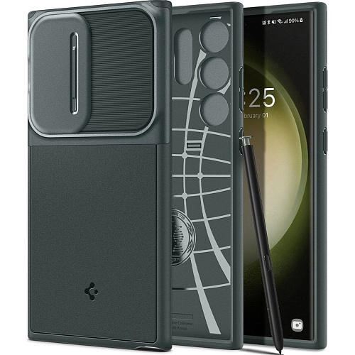 Чехол Spigen Optik Armor для Samsung Galaxy S23 Ultra Abyss Green (ACS06081)