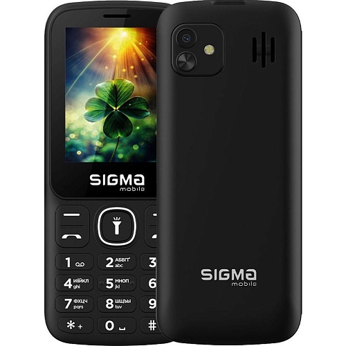 Мобильный телефон Sigma mobile X-style 242 LUCKY Black (4827798792919) UA-UCRF