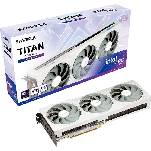 Видеокарта Sparkle Intel Arc B580 TITAN Luna OC Edition 12GB (SB580TW-12GOC) UA