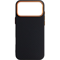 Чехол ArmorStandart LikeCarbon2 SE MagCase для Apple iPhone 17 Pro Max Kevlar Black Orange (ARM89165) Чехол ArmorStandart LikeCarbon2 SE MagCase для Apple iPhone 17 Pro Max Kevlar Black Orange (ARM89165)
