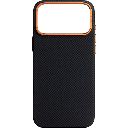Чехол ArmorStandart LikeCarbon2 SE MagCase для Apple iPhone 17 Pro Max Kevlar Black Orange (ARM89165) Чехол ArmorStandart LikeCarbon2 SE MagCase для Apple iPhone 17 Pro Max Kevlar Black Orange (ARM89165)