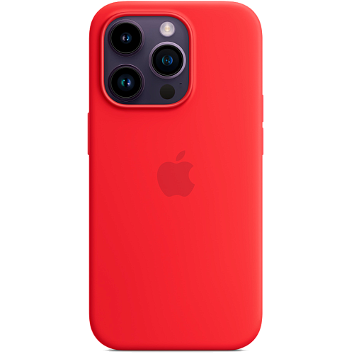 Чехол Apple Silicone Case with MagSafe для Apple iPhone 14 Pro (PRODUCT) Red (MPTG3)