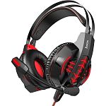 Игровые наушники Hoco W102 Cool Tour Black/Red (740922) 