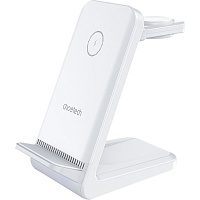 Беспроводное зарядное устройство Choetech T608-F 3 в 1 Wireless Charger White 