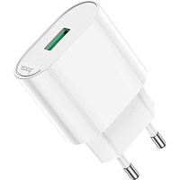Сетевое зарядное устройство Hoco C109A Fighter 18W White (784810)