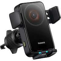Автодержатель с беспроводной зарядкой Baseus Wisdom Pro 15W (C40381501123-00)