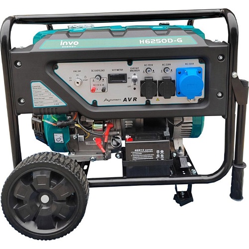 Генератор газово-бензиновый INVO H6250D-G (DD0004644)