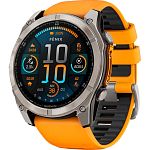 Смарт-часы Garmin Fenix 8 AMOLED Sapphire 51mm Titanium with Spark Orange/Graphite Silicone Band (010-02905-10)