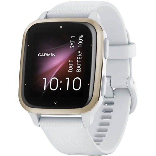 Смарт-часы Garmin Venu Sq 2 Cream Gold Aluminium Bezel with White Case and Silicone Band (010-02701-11)
