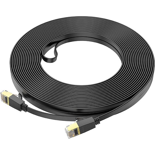 Патч-корд Hoco US07 General Cat 6 U/UTP Pure Copper Flat Network Cable 20m Black (780720) - придбати в Дніпрі, Україні: ціна, характеристики | інтернет-магазин TOUCH