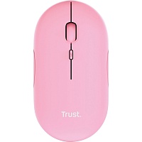 Мышь Trust Puck Rechargeable Wireless Ultra-Thin Silent Pink (24125)