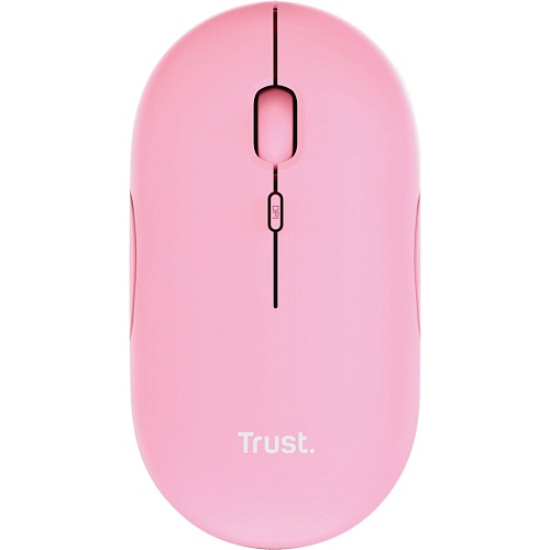 Мышь Trust Puck Rechargeable Wireless Ultra-Thin Silent Pink (24125)