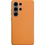 Чохол Epik Leather Case для Samsung Galaxy S25 Ultra Orange AAA