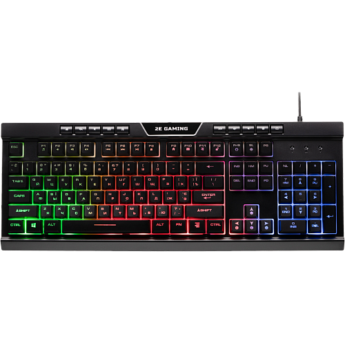 Клавиатура 2E KG300 LED USB Black (2E-KG300UB)