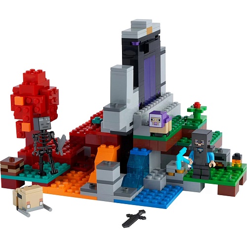 Конструктор LEGO Minecraft Разрушенный портал (21172)