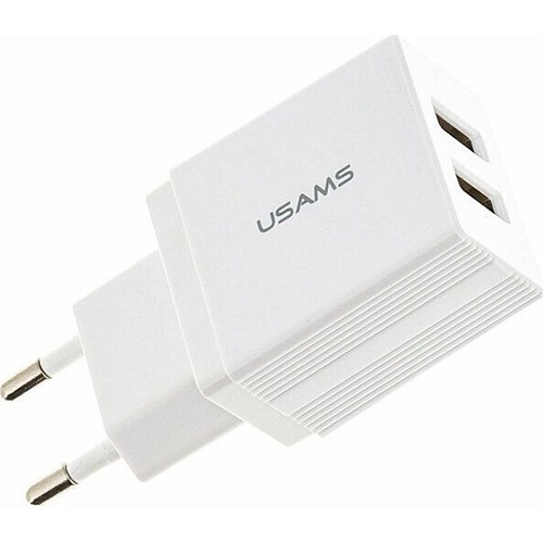 Мережевий зарядний пристрій Usams T24 10W White (CC90TC01) - придбати в Дніпрі, Україні: ціна, характеристики | інтернет-магазин TOUCH