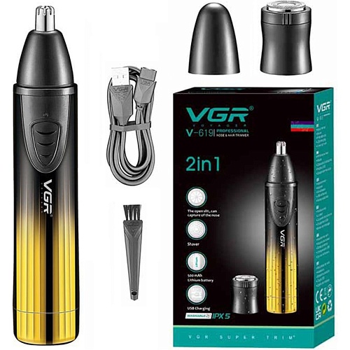 Тример для носа та вух VGR V-619 Gold - придбати в Дніпрі, Україні: ціна, характеристики | інтернет-магазин TOUCH