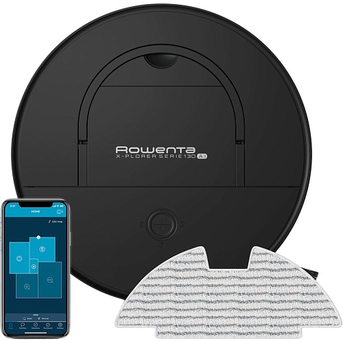 Робот-пылосос Rowenta X-plorer S130 Ai Animal&Allergy Black (RR9075WH)