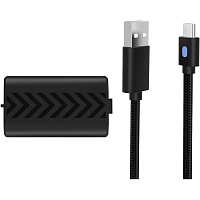 Аккумулятор + USB Dobe Battery Pack для геймпада Xbox One/Series X/S Аккумулятор + USB Dobe Battery Pack для геймпада Xbox One/Series X/S