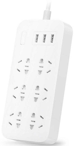 Мережевий фільтр Xiaomi MiJia Power Strip (6 розеток + 3 USB-port) White (CXB6-1QM) - придбати в Дніпрі, Україні: ціна, характеристики | інтернет-магазин TOUCH