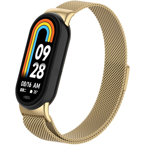 Ремешок ArmorStandart Milanese Magnetic Band для Xiaomi Smart Band 8 / 9 / 10 Gold (ARM69919)