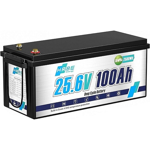Акумулятор HRBEEnergy LiFePO4 24V (25.6V/100Ah/2560Wh) - придбати в Дніпрі, Україні: ціна, характеристики | інтернет-магазин TOUCH