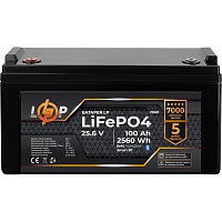 Аккумулятор LogicPower LiFePO4 Smart BT 24V (25.6V/100Ah/2560Wh) (BMS 100A/50А) (29501) Аккумулятор LogicPower LiFePO4 Smart BT 24V (25.6V/100Ah/2560Wh) (BMS 100A/50А) (29501)