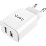 Сетевое зарядное устройство Hoco C62A 2-USB White
