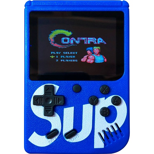 Ретро игровая приставка SUP Game Box Dendy 400 in 1 AV Blue