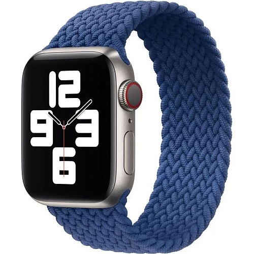 Ремешок Braided Solo Loop Band для Apple Watch 42/44/45/49mm Atlantic Blue Size 8 160mm
