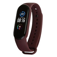 Силиконовый ремешок для Xiaomi MI Band 5 / MI Band 6 (Marsala) Силиконовый ремешок для Xiaomi MI Band 5 / MI Band 6 (Marsala)