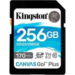 Карта памяти Kingston SDXC Canvas Go! Plus 256GB Class 10 UHS-I U3 V30 (SDG3/256GB)