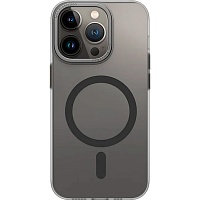 Чехол WiWU Ultra Thin Frosted Case Magsafe Case MCC-103 для Apple iPhone 14 Pro Max Transparent/Black
