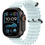 Смарт-годинник Apple Watch Ultra 2 49mm Black Titanium Case with Ice Blue Ocean Band (MYTC3+MYP83)