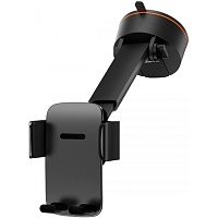 Автодержатель с беспроводной зарядкой Baseus Easy Control Clamp Pro Suction Cup Version Black (SUYK020001)