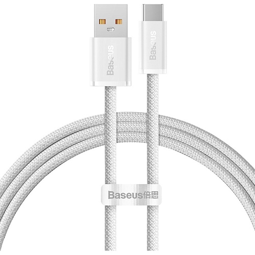 Кабель Baseus Dynamic Series USB-A to USB-C 1m White (CALD000602) - придбати в Дніпрі, Україні: ціна, характеристики | інтернет-магазин TOUCH