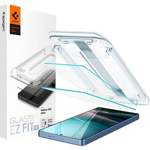 Защитное стекло Spigen EZ Fit HD Glas.tR для Samsung Galaxy S25 Ultra (AGL09082) 2-Pack