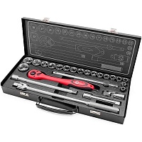 Набор торцевых головок с трещоткой Intertool ET-6025 25шт Набор торцевых головок с трещоткой Intertool ET-6025 25шт