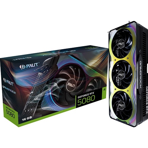 Видеокарта Palit GeForce RTX 5080 GameRock 16G (NE75080019T2-GB2030G) UA